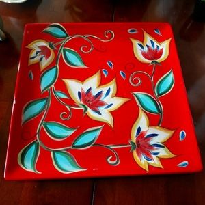 Floral Ceramic Serving Tray, Southern Living